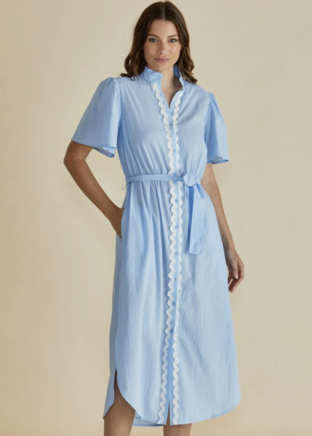 Immie Dress - Blue Ric Rac | Abbey Road Kaikoura