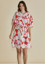 Load image into Gallery viewer, Gwenda Dress - Red Floral Print | Abbey Road Kaikoura