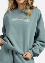 Load image into Gallery viewer, Logo Crew Neck Fleece - Sage | Abbey Road Kaikoura
