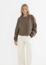 Load image into Gallery viewer, Rhythm Slouchy Crew Neck Fleece - Teak | Abbey Road Kaikoura