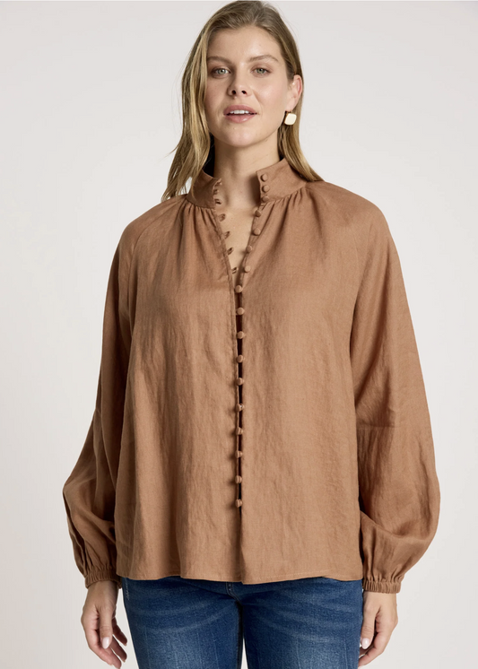Bajau Button Shirt Clay | Abbey Road Kaikoura