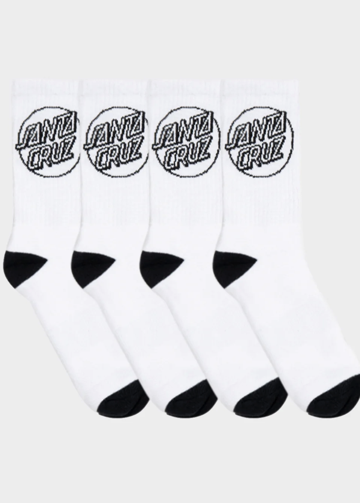 Opus Dot Sock 4pack - White | Abbey Road Kaikoura