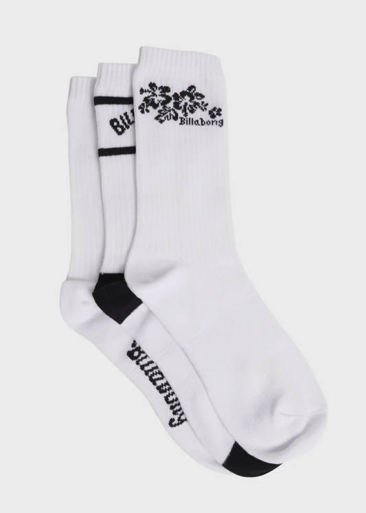Womens Good Times 3 Pack Blk/White | Abbey Road Kaikoura