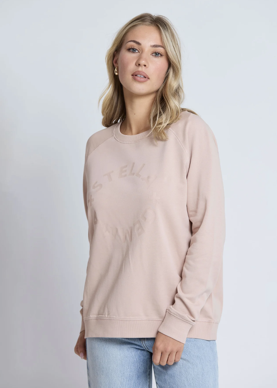 Classic Sweater - Antique Rose Round Logo | Abbey Road Kaikoura