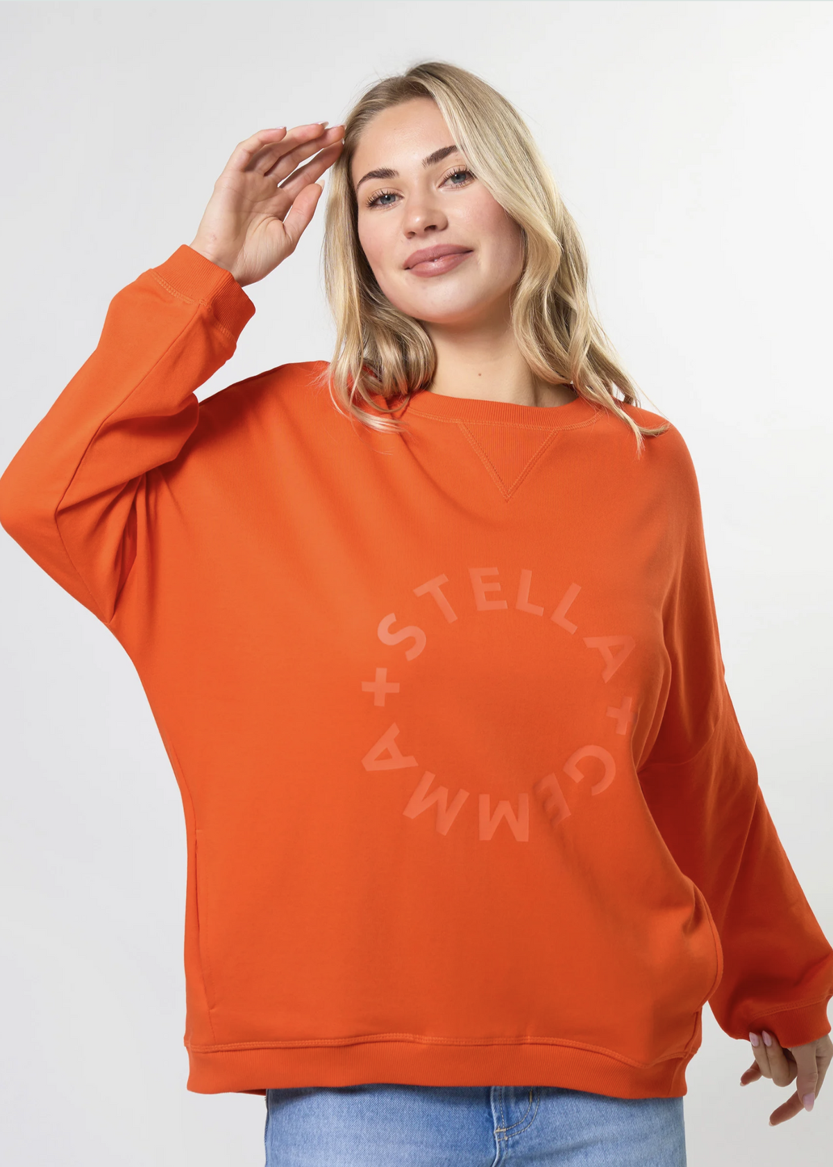 Newport Pocket Sweat - Tangerine  | Abbey Road Kaikoura
