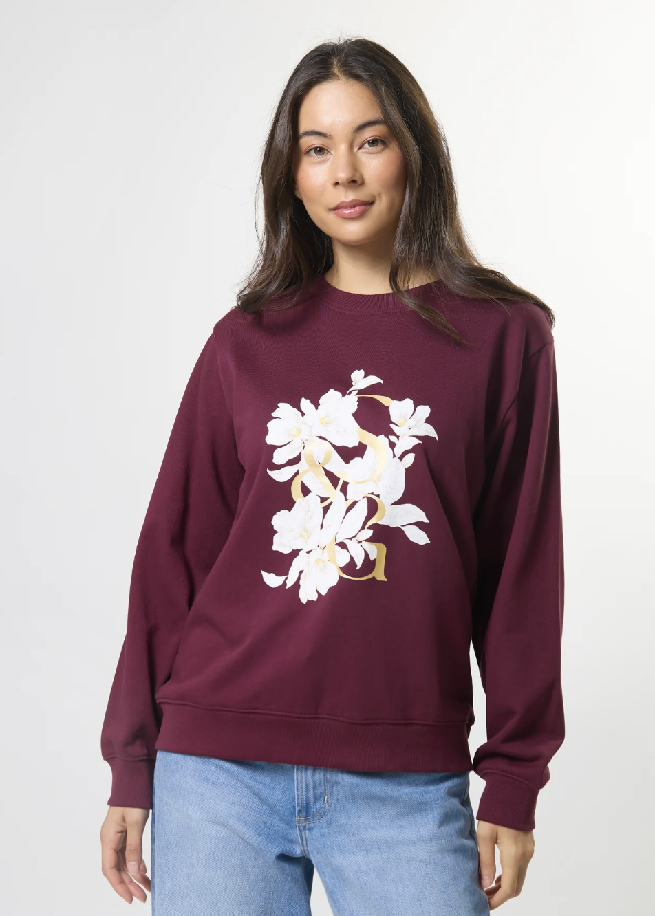 Essential Sweat - Burgandy Blooms | Abbey Road Kaikoura