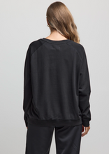 Load image into Gallery viewer, Stella &amp; Gemma Bronze Peony Logo Sweater Black|Abbey Road