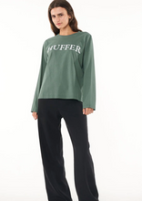 Load image into Gallery viewer, Huffer Long Sleeve Relaxed Tee 220/Cased/Sage Leaf|Abbey Road
