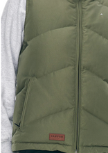Load image into Gallery viewer, Huffer Wmns Classic Down Vest/Khaki|Abbey Road