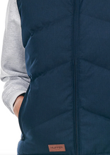 Load image into Gallery viewer, Huffer WNS Classic Down Vest/Hrgbone Navy|Abbey Road