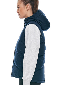 Huffer WNS Classic Down Vest/Hrgbone Navy|Abbey Road
