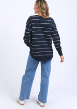 Load image into Gallery viewer, Foxwood/Simplified Crew - Navy Stripe|Abbey Road
