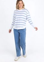 Load image into Gallery viewer, Foxwood\Farrah Stripe Long Sleeve - Blue|Abbey Road