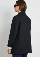 Load image into Gallery viewer, Ivy &amp; Jack\Dock Ramie Rolled Sleeve Blazer/ Black|Abbey Road
