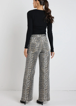 Load image into Gallery viewer, Among The Brave\Zoey High Rise Wide Leg Jean /Leopard|Abbey Road