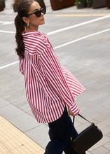 Load image into Gallery viewer, Stories to be told|You Got This Oversized Shirt/ Red Stripe|Abbey Road