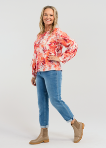 Seduce\Trixie Top / Orange Smudge|Abbey Road