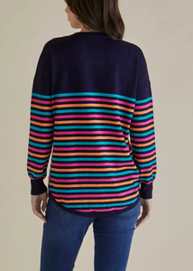 Betty Basics\Sophie Knit Jumper /Rainbow Stripe|Abbey Road