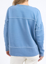 Load image into Gallery viewer, Foxwood\Jayne Throw on Fleece /Blue|Abbey Road