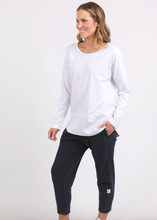 Load image into Gallery viewer, Elm\Rib L/S Tee/ White|Abbey Road