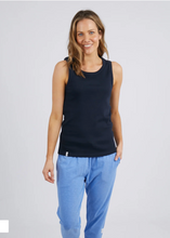 Load image into Gallery viewer, Rib Crew Tank - Dark Sapphire | Abbey Road Kaikoura