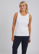 Load image into Gallery viewer, Rib Crew Tank - White | Abbey Road Kaikoura