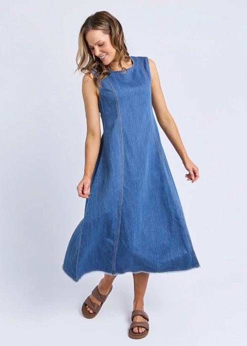 Solene Denim Dress | Abbey Road Kaikoura