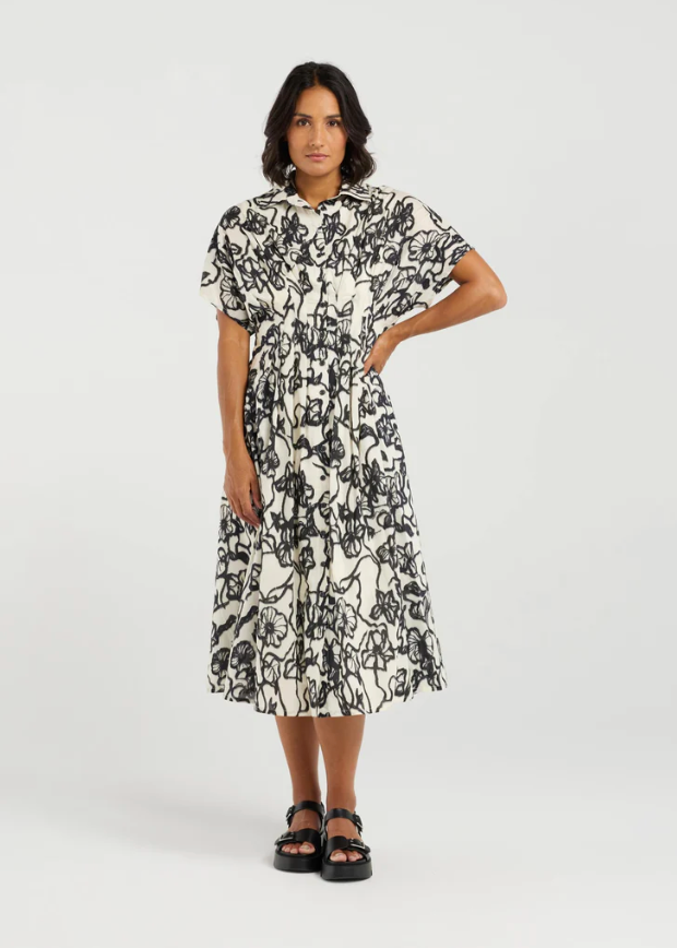 Audrey Dress Street Blossoms | Abbey Road Kaikoura