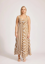 Load image into Gallery viewer, Treville Stripe Tank Maxi Dress Caramel | Abbey Road Kaikoura