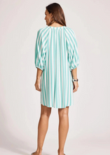 Load image into Gallery viewer, Treville Stripe Dress Aqua | Abbey Road Kaikoura