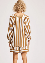 Load image into Gallery viewer, Treville Stripe Blouse - Caramel| Abbey Road Kaikoura