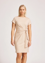 Load image into Gallery viewer, Francia Tie Dress - Stone / Abbey Road Kaikoura