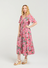 Load image into Gallery viewer, Kate Dress Berry Strokes | Abbey Road Kaikoura