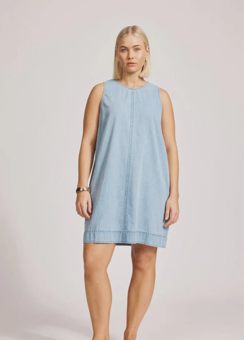 Melenia Denim Tank Dress | Abbey Road Kaikoura
