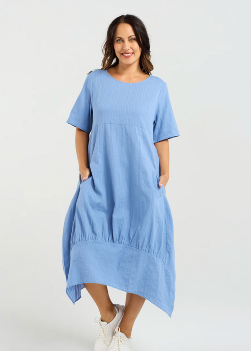 Selena Dress Blue | Abbey Road Kaikoura