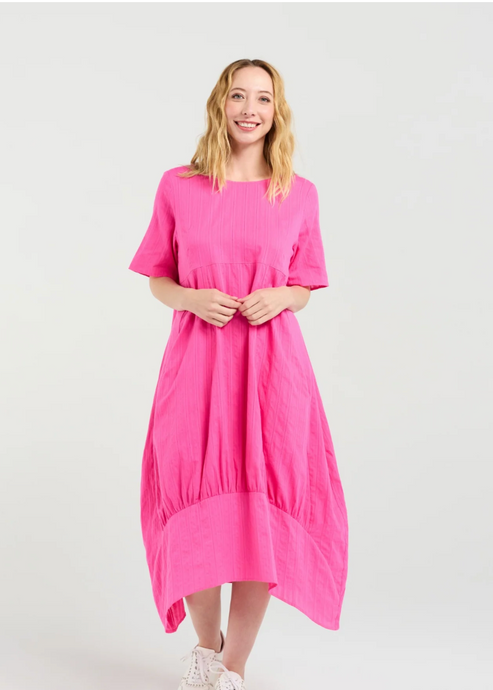 Selena Dress Hot Pink | Abbey Road Kaikoura