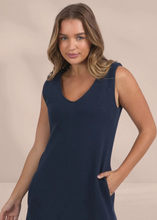 Load image into Gallery viewer, Aspen Dress Navy | Abbey Road Kaikoura
