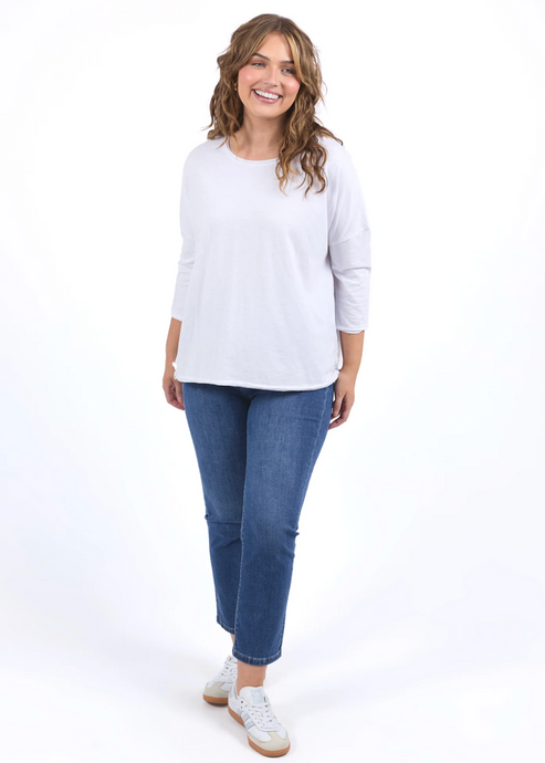 Anya LS Tee White | Abbey Road Kaikoura