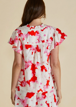Load image into Gallery viewer, Lyra Blouse - Red Floral Print | Abbey Road Kaikoura