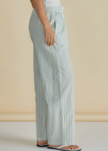 Load image into Gallery viewer, Georgie Pants - Green Stripe | Abbey Road Kaikoura