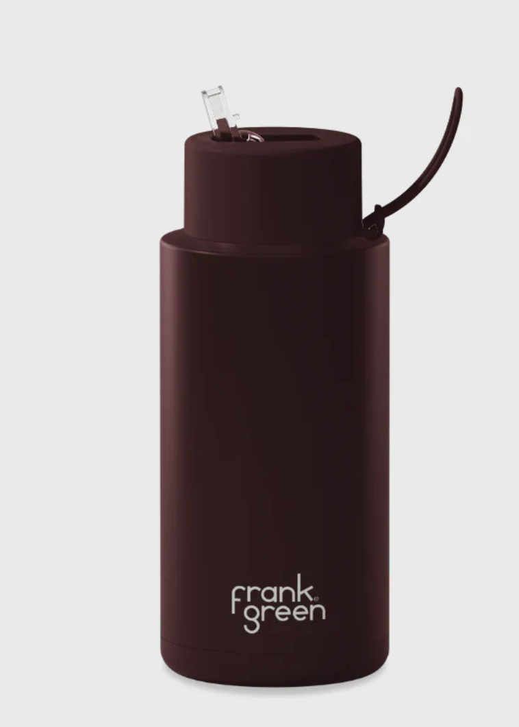 34oz Ceramic Reusable Bottle Straw Lid | Abbey Road Kaikoura