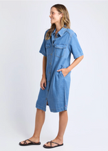 Load image into Gallery viewer, Cora Denim Dress Mid Blue Wash | Abbey Road Kaikoura