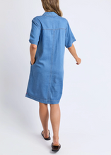Load image into Gallery viewer, Cora Denim Dress Mid Blue Wash | Abbey Road Kaikoura