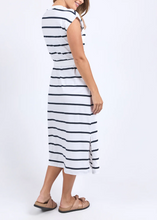 Load image into Gallery viewer, Casey Stripe Dress White | Abbey Road Kaikoura