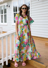 Load image into Gallery viewer, Josie Maxi Dress - Green Floral | Abbey Road Kaikoura