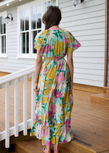 Load image into Gallery viewer, Josie Maxi Dress - Green Floral | Abbey Road Kaikoura