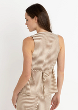 Load image into Gallery viewer, Cove Stripe Long Vest / Natural | Abbey Road Kaikoura