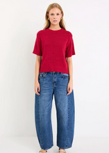 Load image into Gallery viewer, Loveable Cherry Tape Yarn Knit Tee | Abbey Road Kaikoura