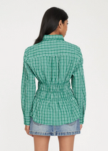 Load image into Gallery viewer, Ada Shirt Green/Blue | Abbey Road Kaikoura