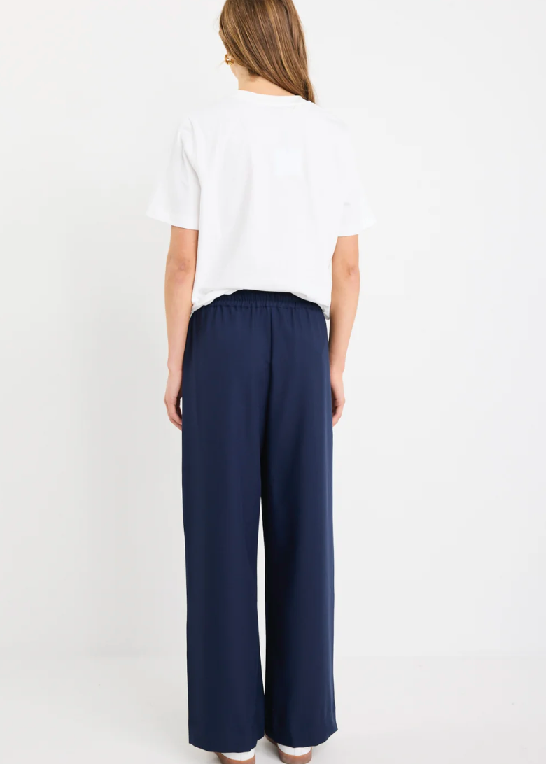 Townie Blue Side Stripe Elastic Waist Pants | Abbey Road Kaikoura
